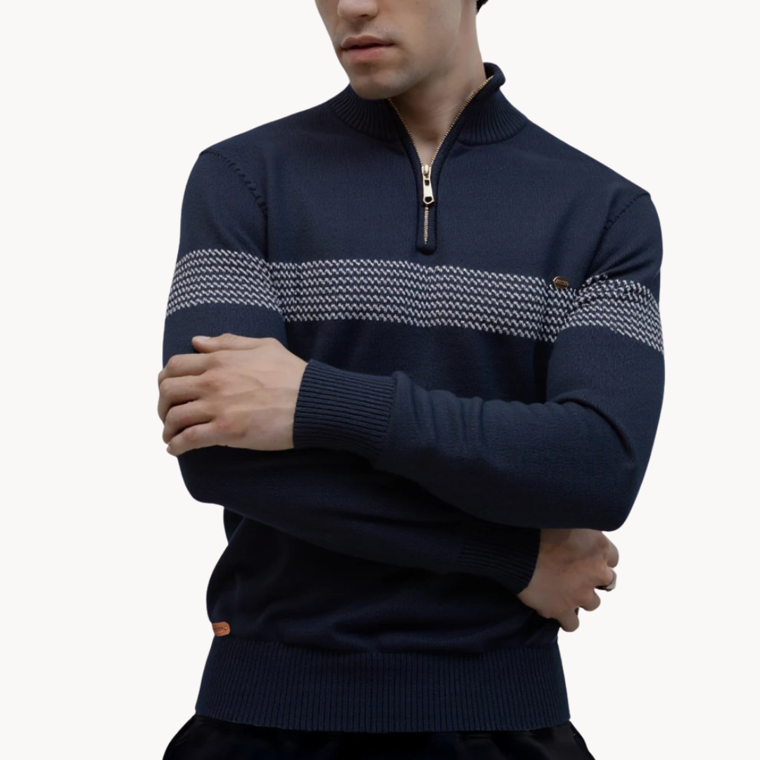 Durham Heritage Stripe Men Half Zip Edition