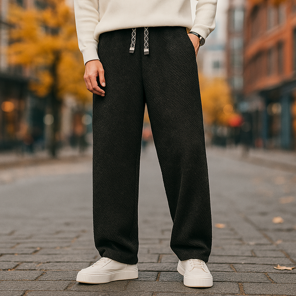 Men's Sherpa Pants - Loose Fit Fleece-Lined Edition
