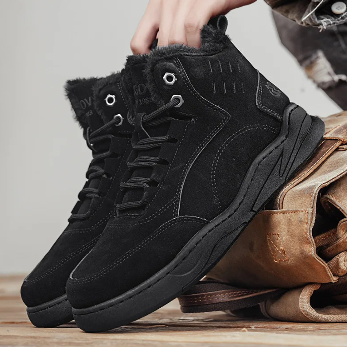 The Cedarforest Men's Winter Fur Lined High Top Snow Edition