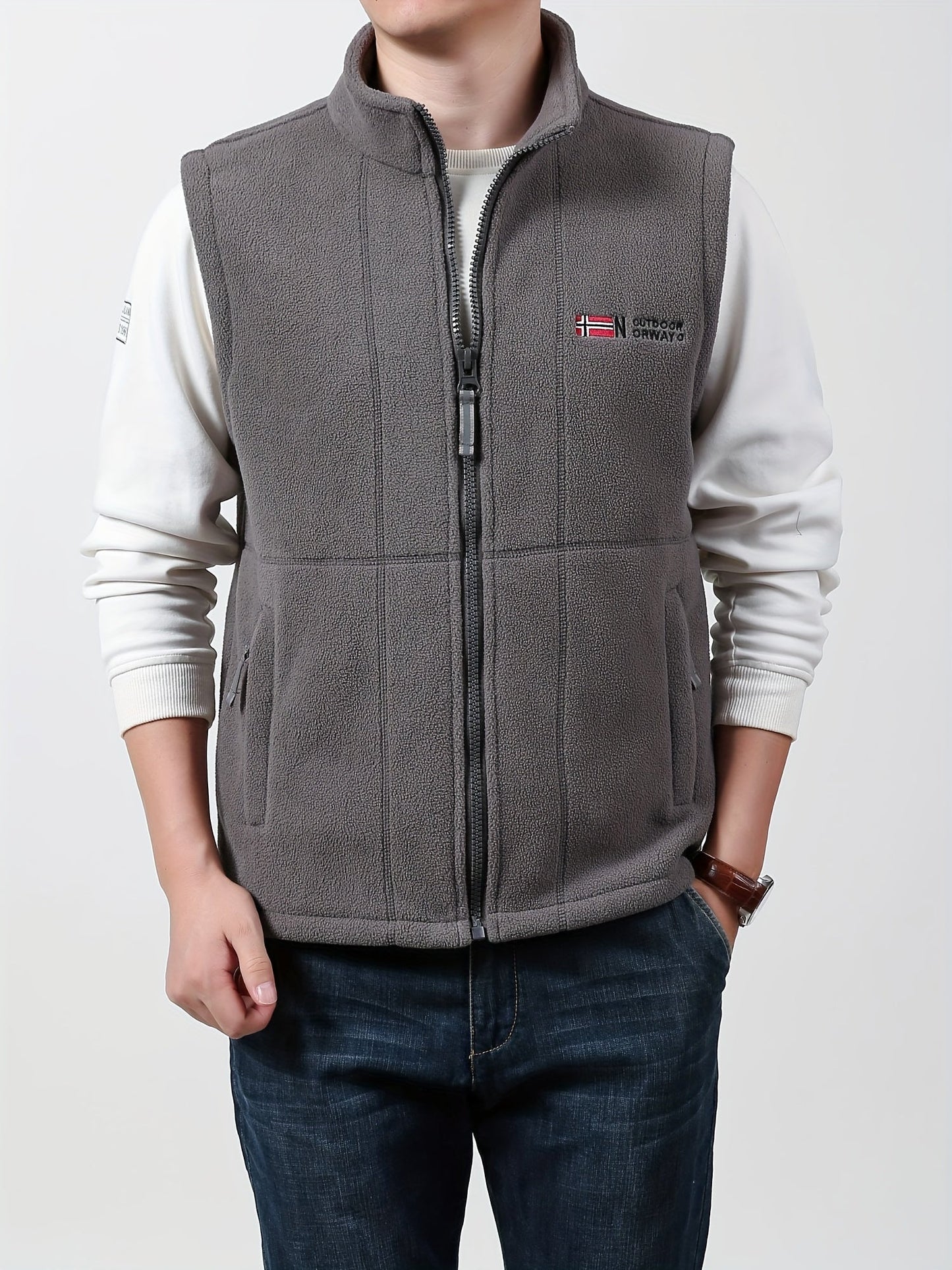 Men's Norway Fleece Bodywarmer Vest - Lightweight Insulated Edition