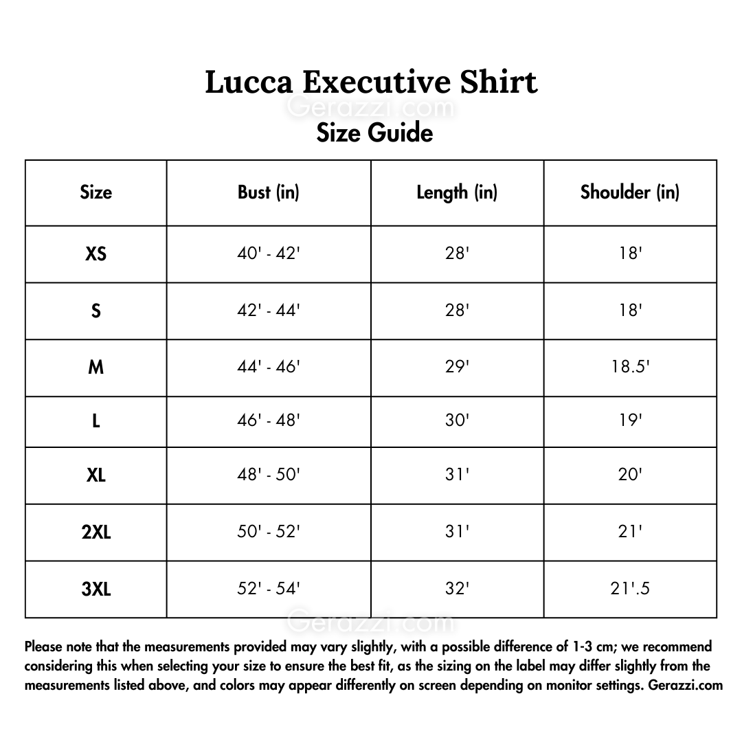 Lucca Executive Men's Shirt - Smart Tailored Business Edition