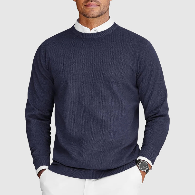 Men's Crewneck Sweater - Organic Blend Classic Design