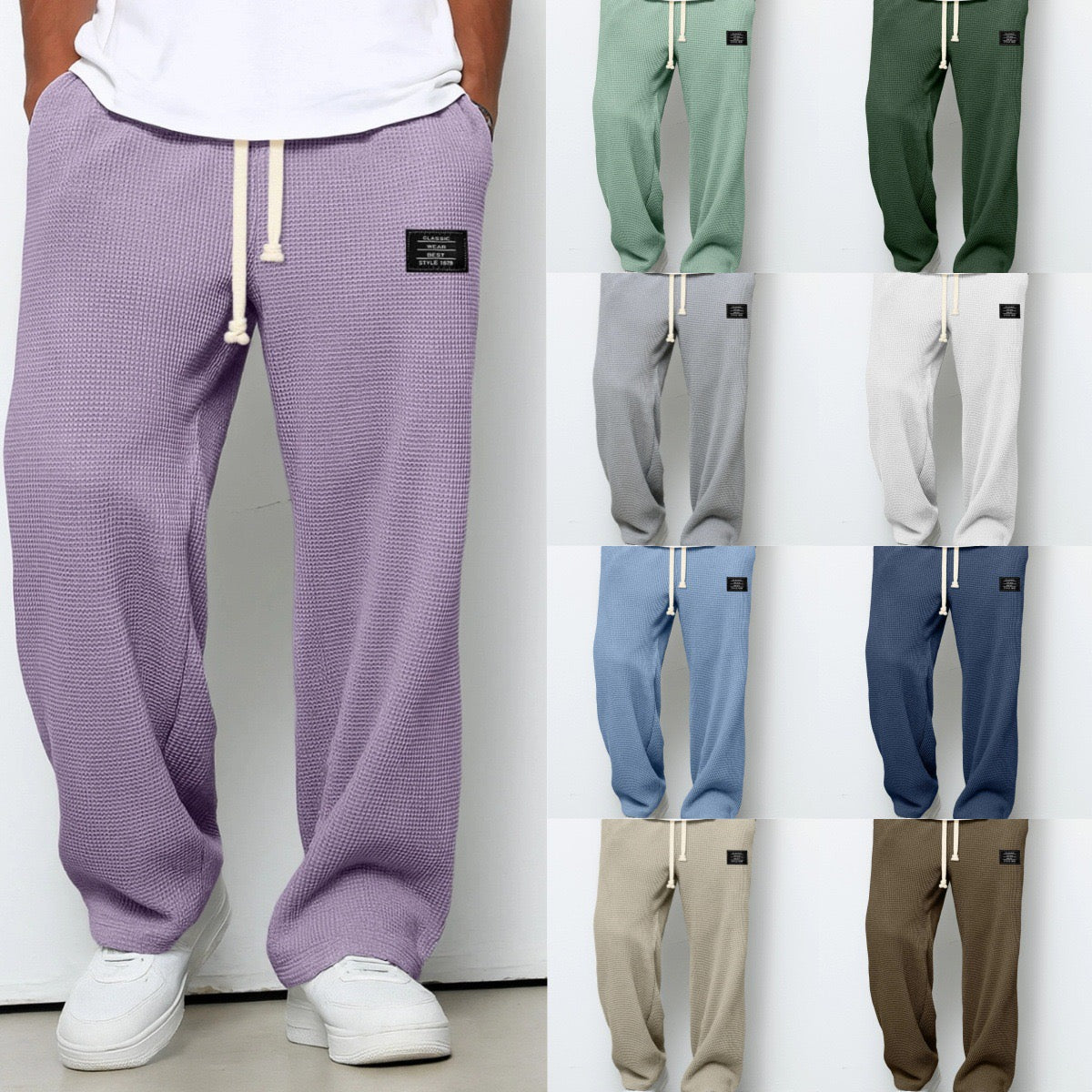 Samuel Men's Wide-Leg Pants with Adjustable Edition