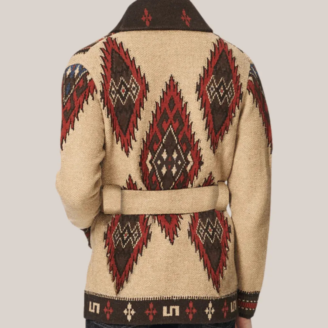 Luke Men's Heritage Jacquard Sweater - Heritage Patterned Knit