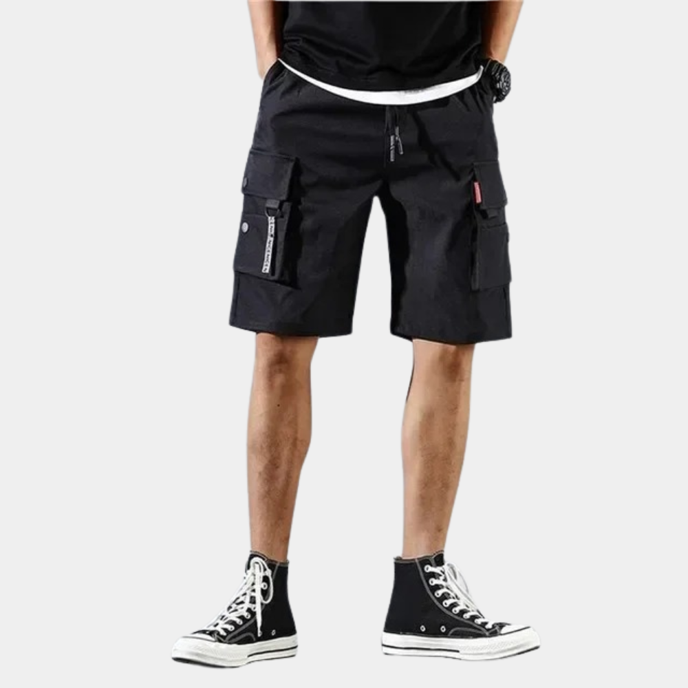 Men's Mid-Length Cargo Shorts with Multiple Edition