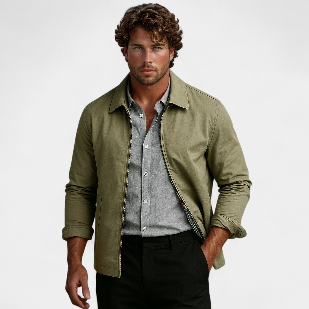 Riche Men's Nylon Jacket - Lightweight Minimalist Edition