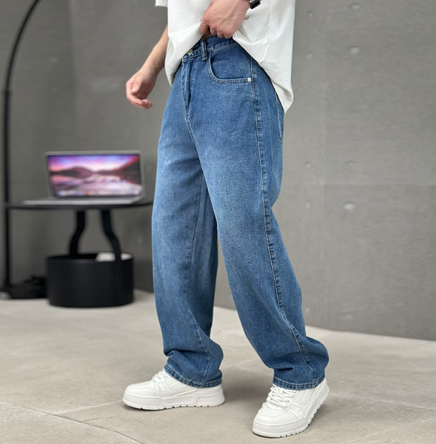 Men's Loose Fit Straight Leg Jeans | Relaxed Full Length For Everyday Edition