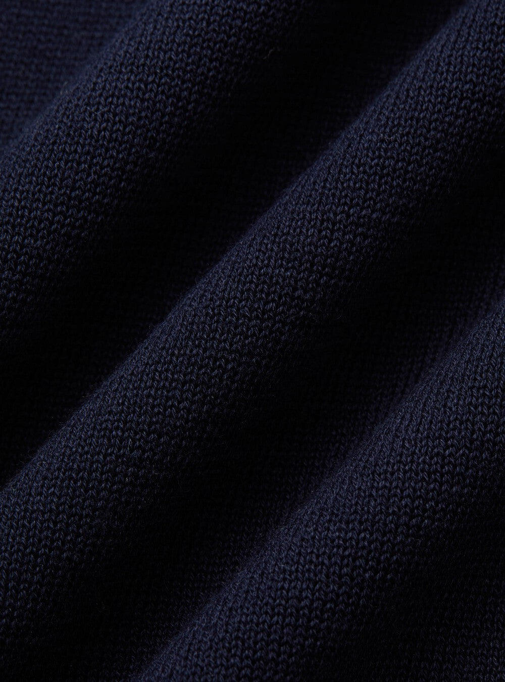 Polo Men Organic Without Buttons - Navy Blue