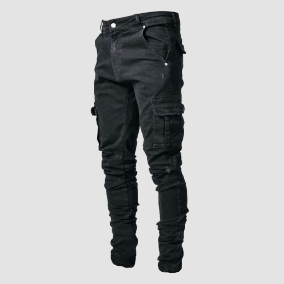 Flex Cargo Jeans for Men - Casual Denim Utility Style