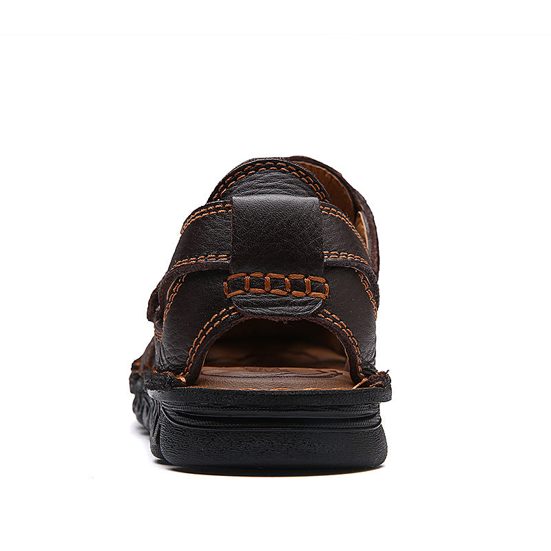 Solorfit Men Cut Out Genuine Sandals