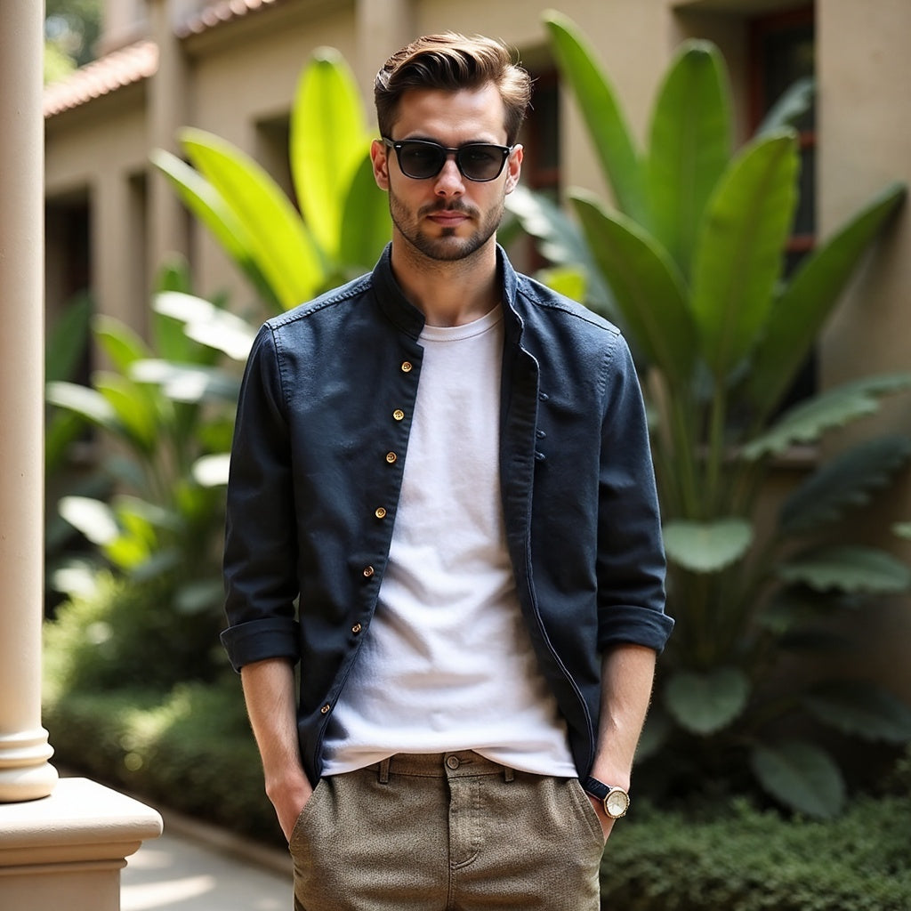 Katana Japanese Shirt for Men - Contemporary Fit with Traditional Edge