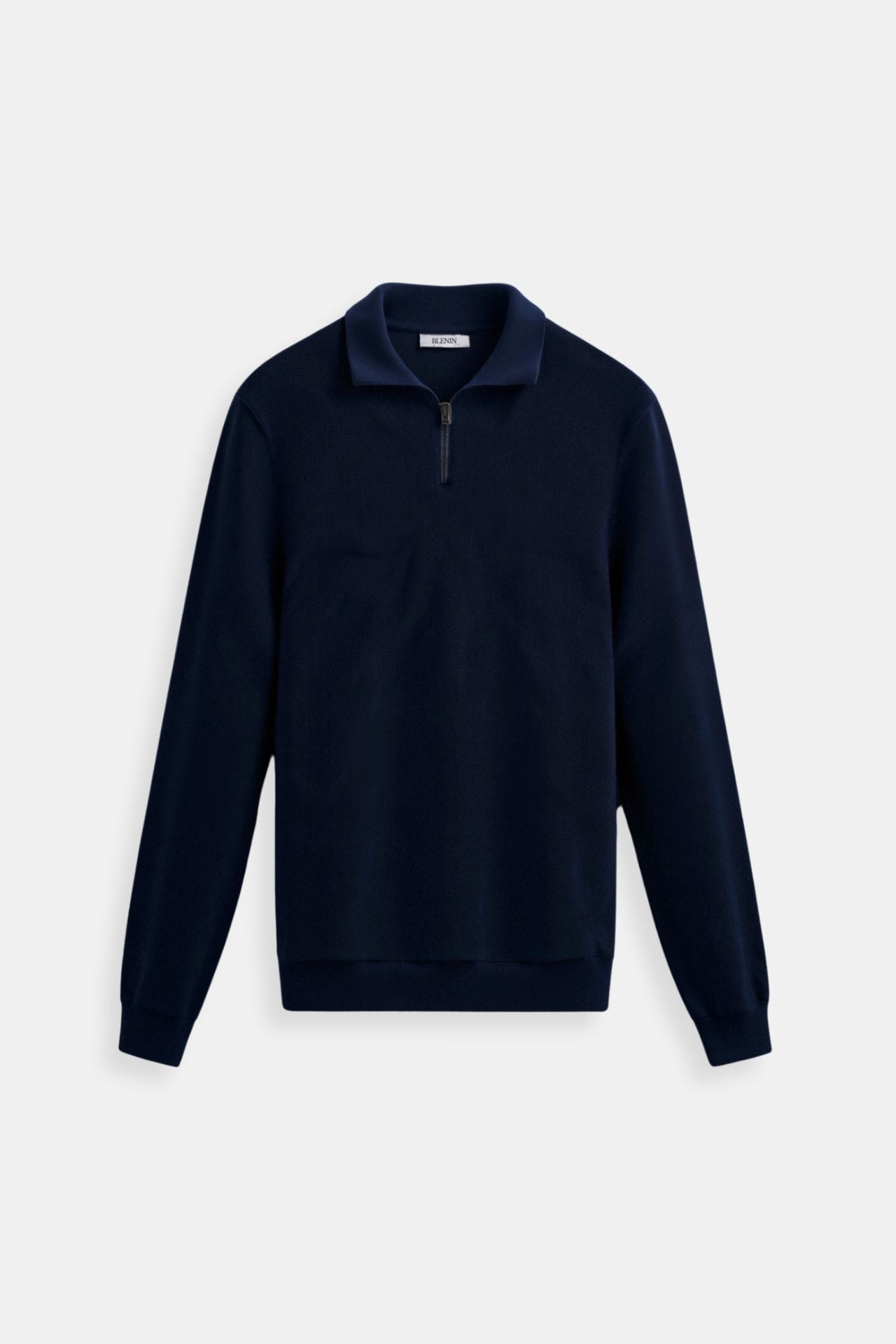 Old Money Heritage Men Knitted Wool Zip Sweater