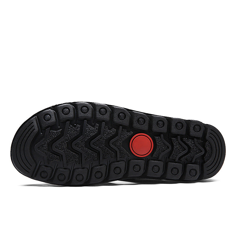 Solorfit Men Cut Out Genuine Sandals
