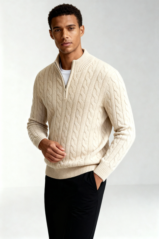 Harbour Men Quarter-Zip Up Sweater - Edition