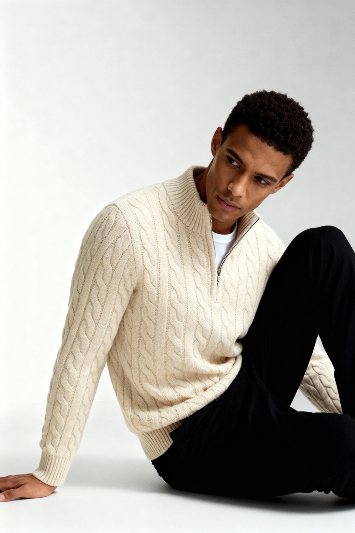 Harbour Men Quarter-Zip Up Sweater - Edition
