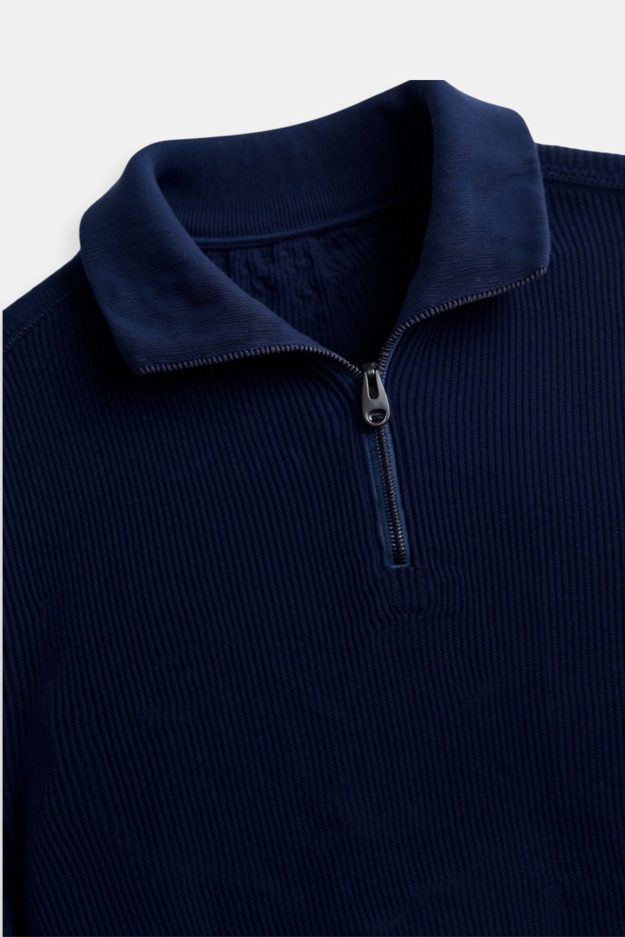 Old Money Heritage Men Knitted Wool Zip Sweater