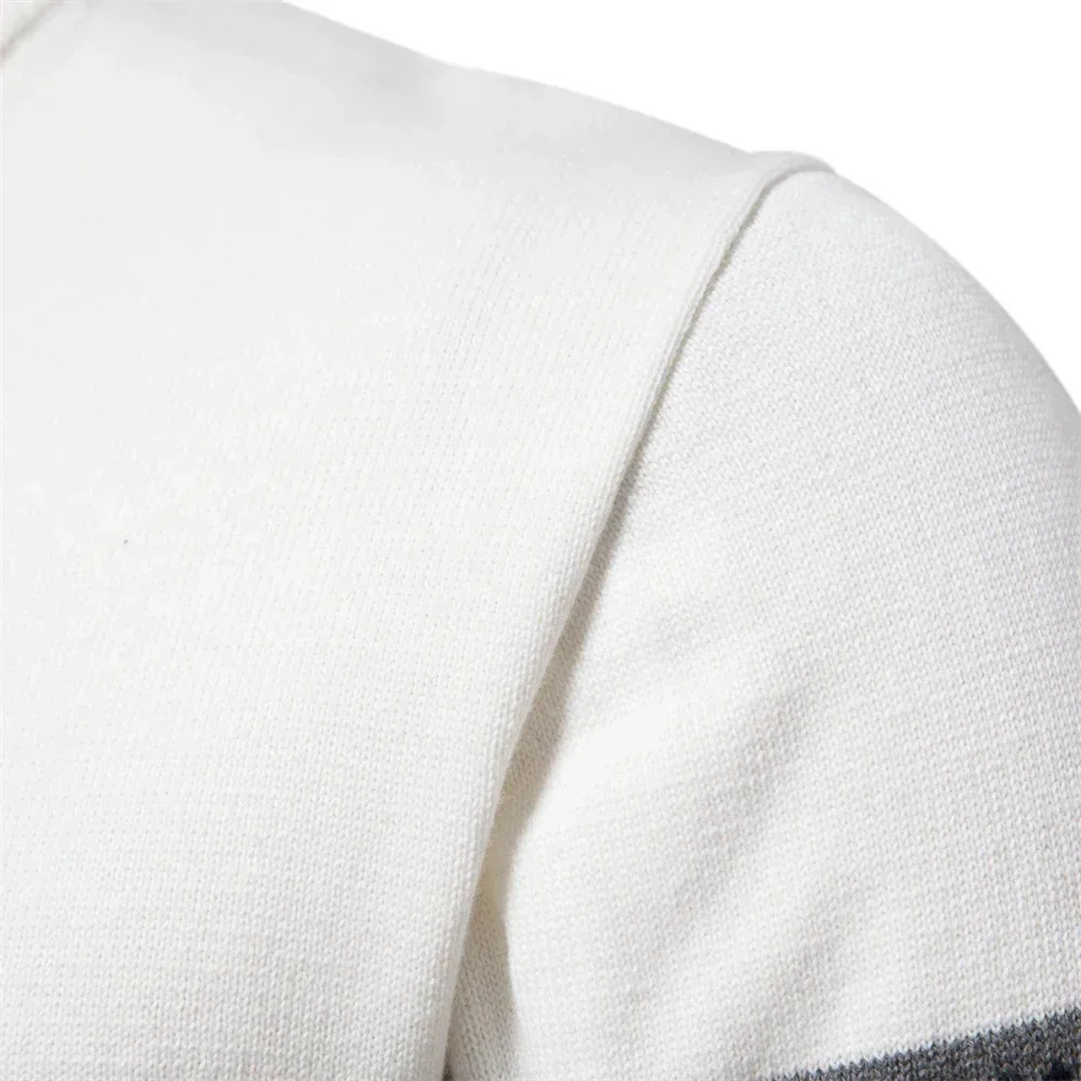 The Chatsworth Men's Quarter Zip Organic Sweater - Fair Isle Knit