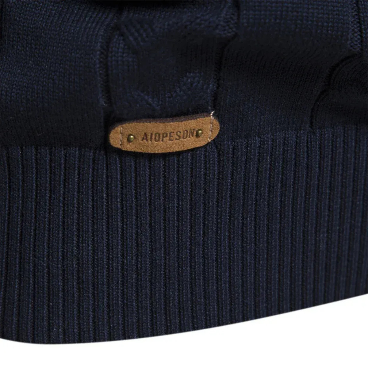 The Chatsworth Men's Quarter Zip Organic Sweater - Fair Isle Knit