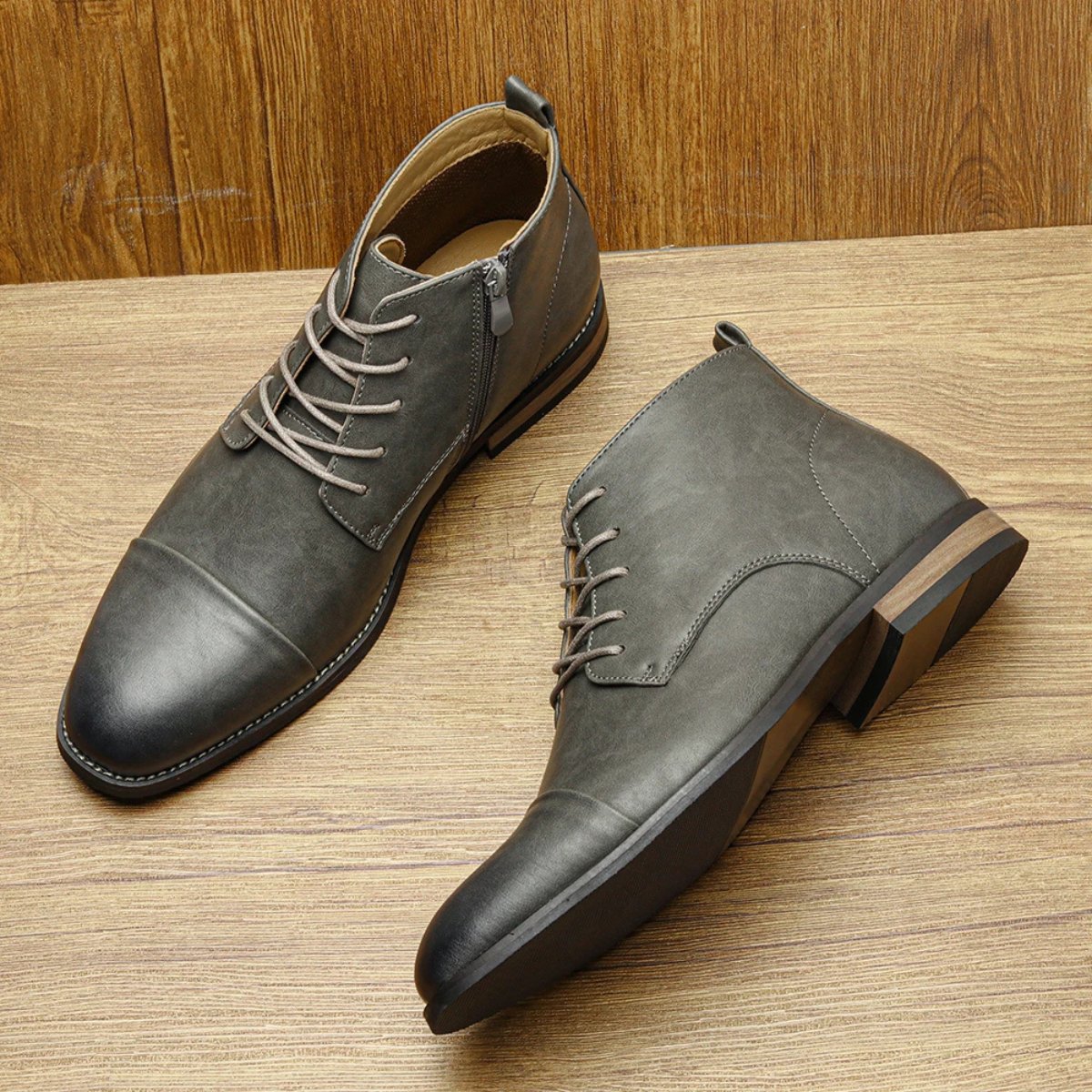 The Briarstone Men's Genuine Lace Up Smart Casual Ankle Boots