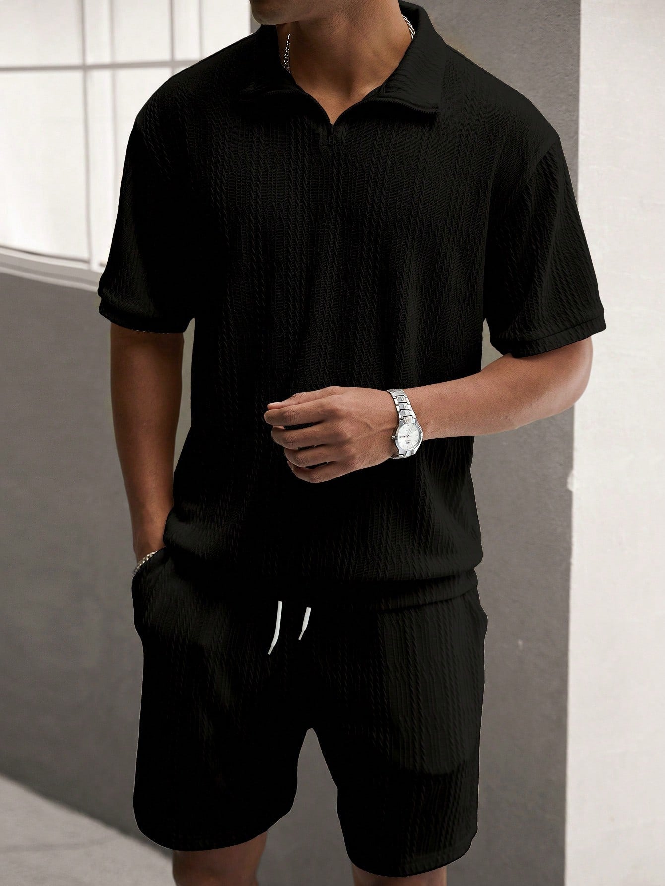 Vero - Men's Summer Set with Short Sleeve Shirt & Edition