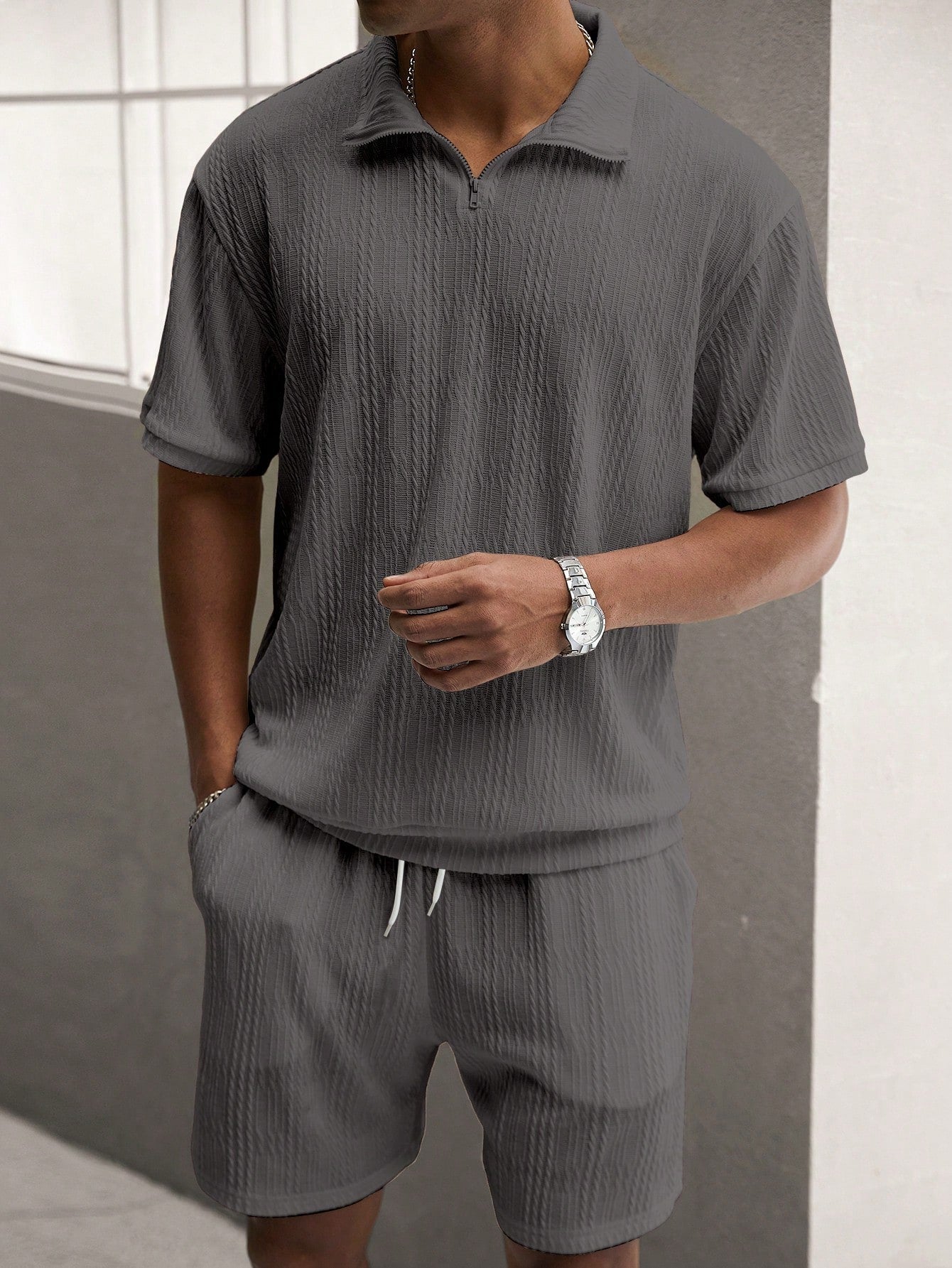 Vero - Men's Summer Set with Short Sleeve Shirt & Edition