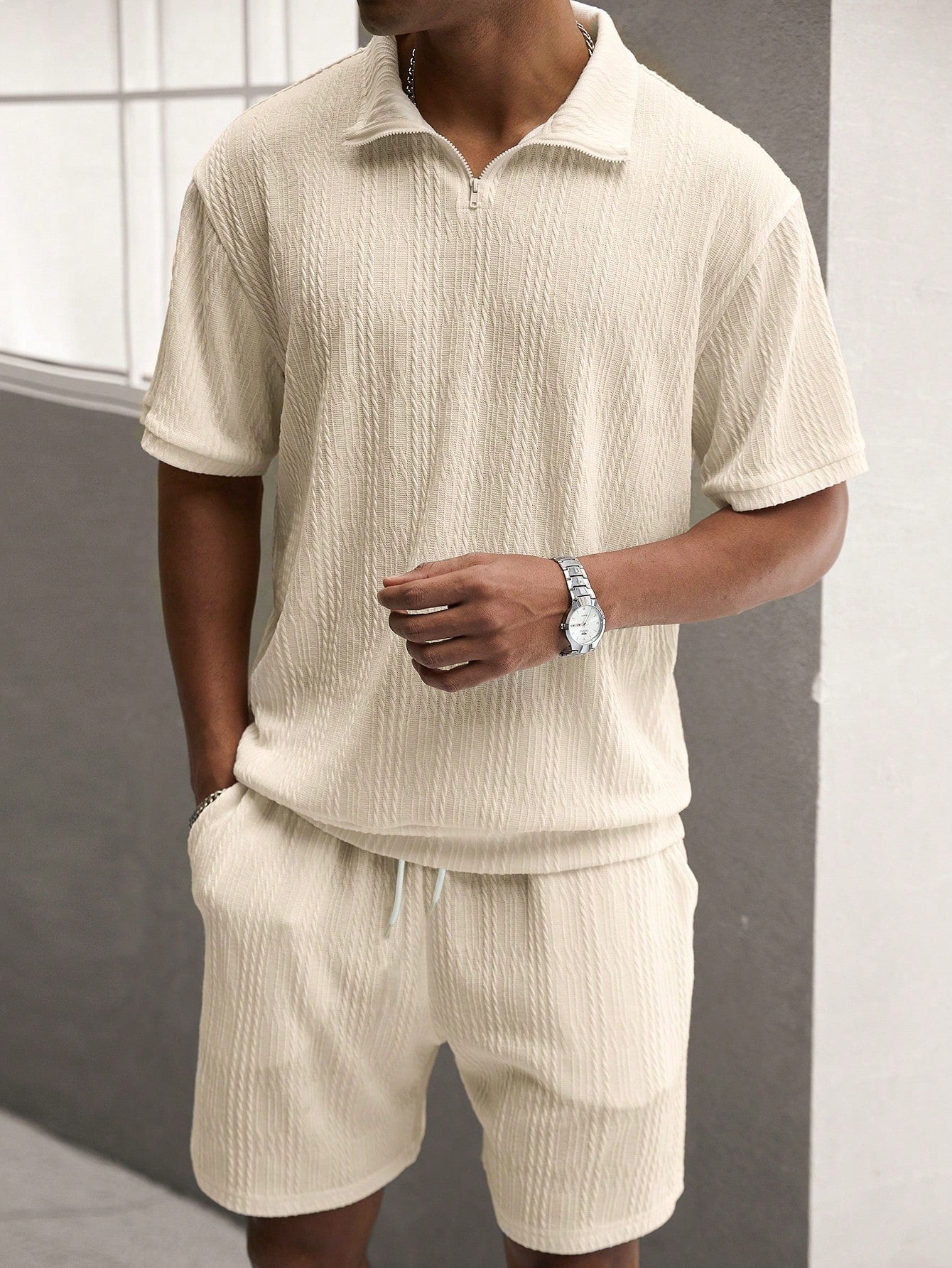 Vero - Men's Summer Set with Short Sleeve Shirt & Edition