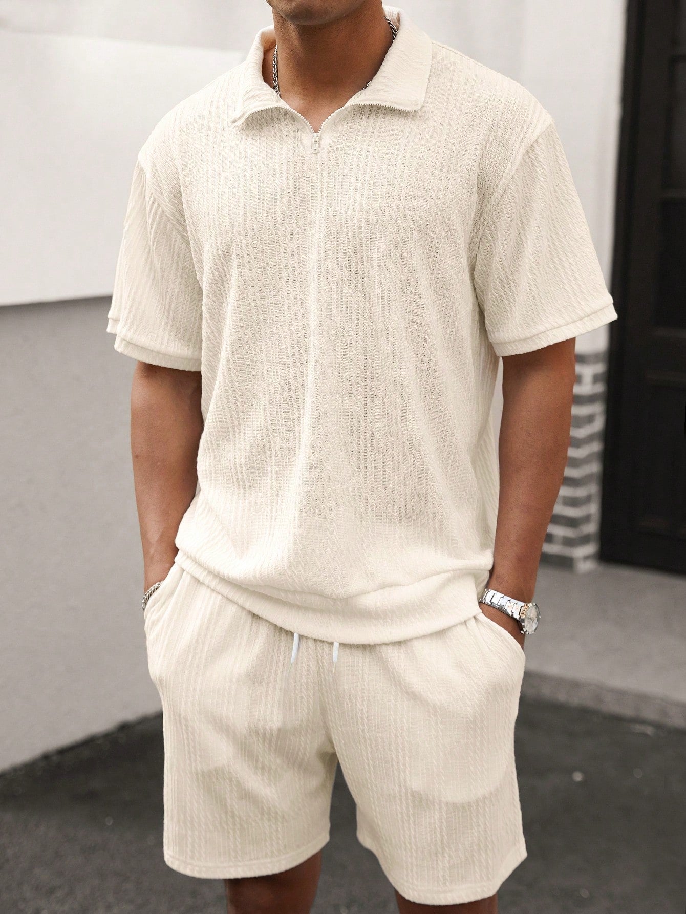 Vero - Men's Summer Set with Short Sleeve Shirt & Edition