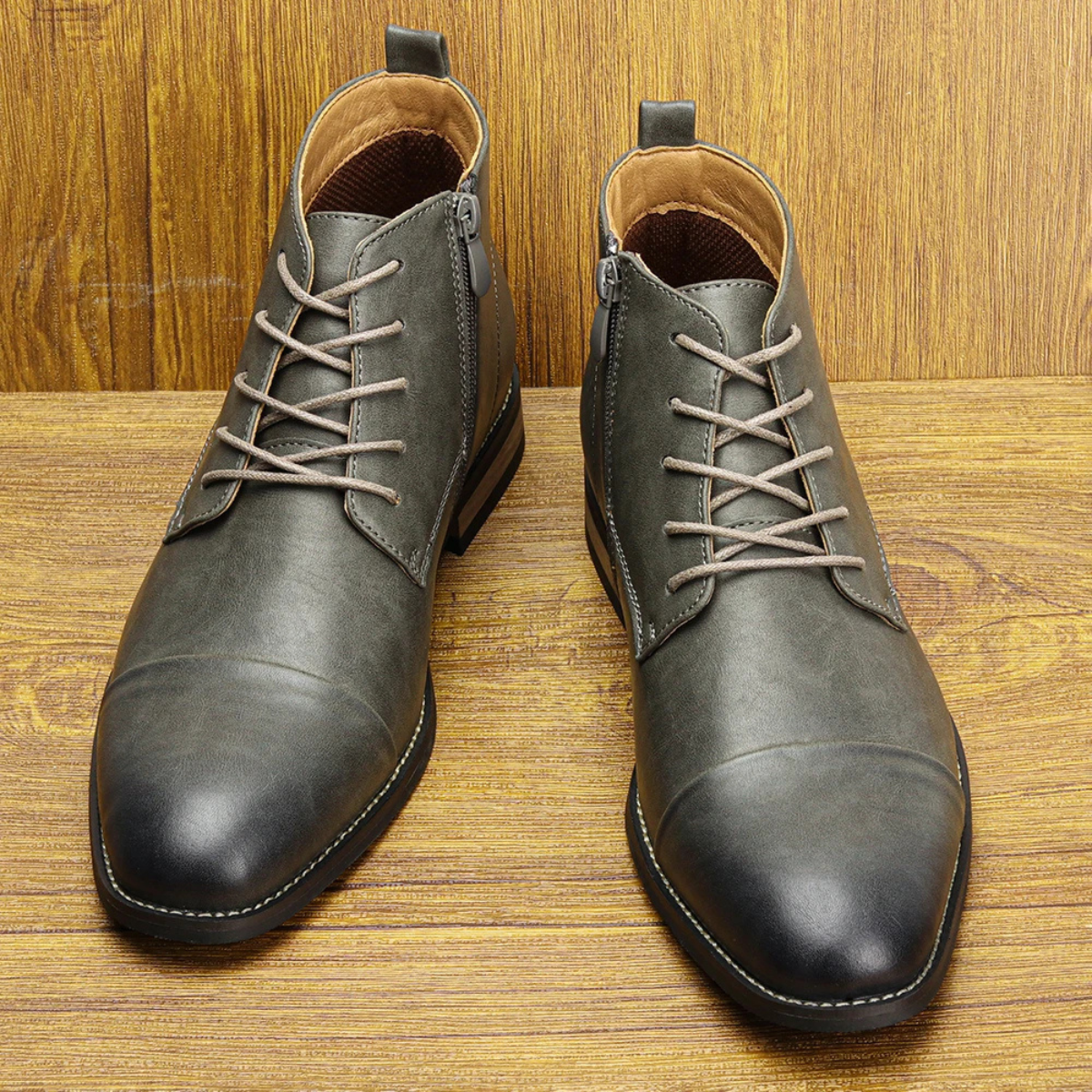The Briarstone Men's Genuine Lace Up Smart Casual Ankle Boots
