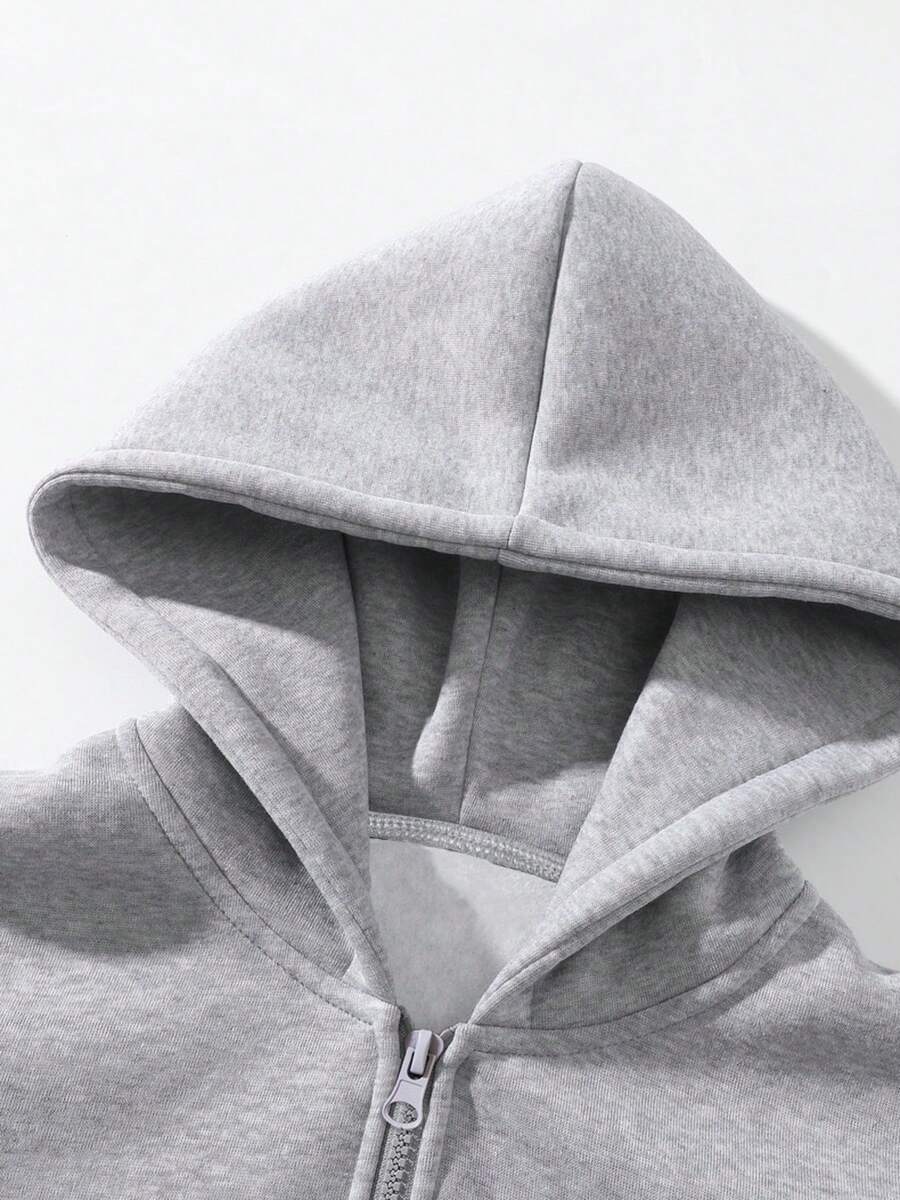 Men's Two-Piece Grey Hoodie Set | Comfortable Streetwear Edition