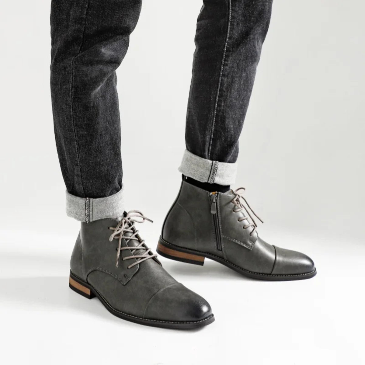 The Briarstone Men's Genuine Lace Up Smart Casual Ankle Boots