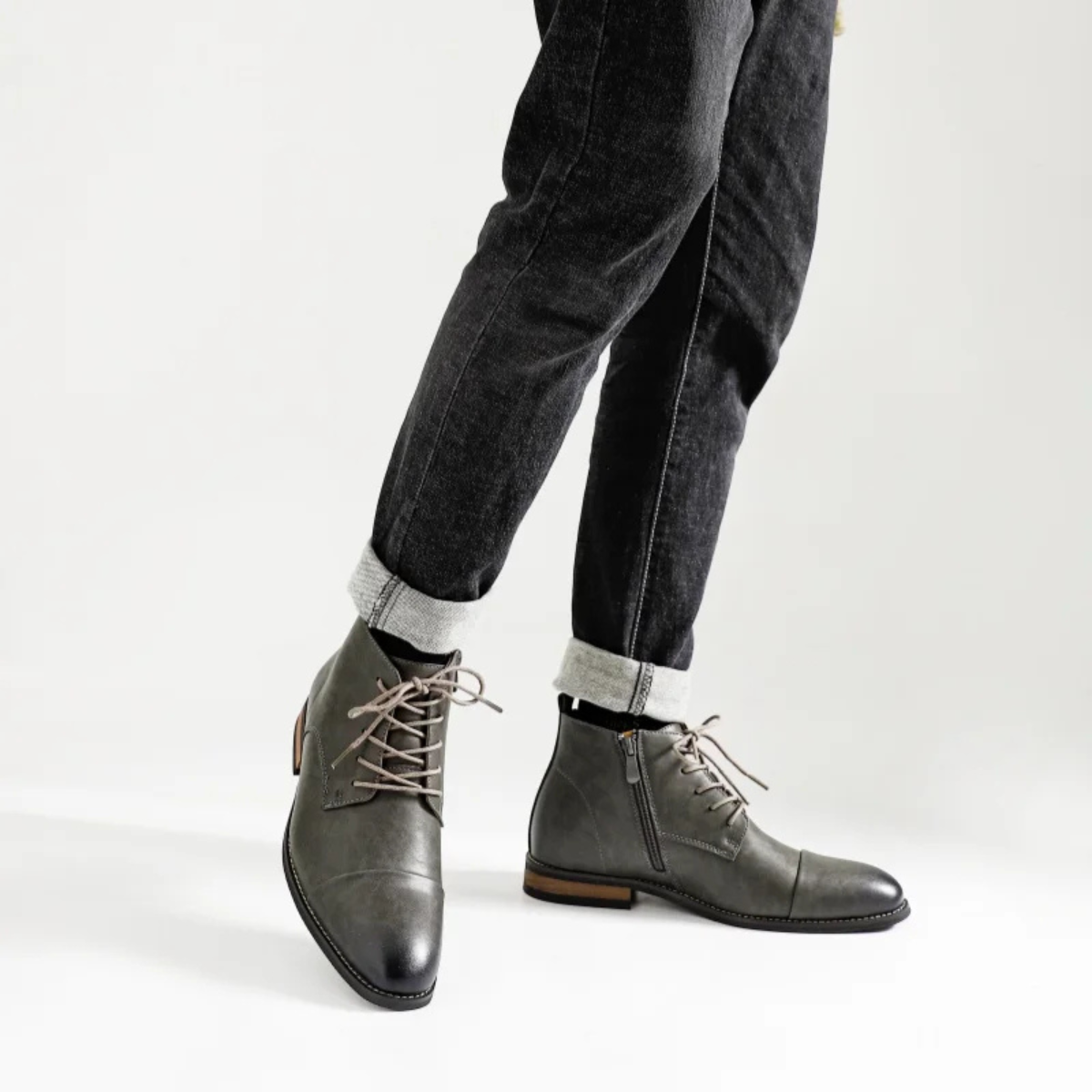 The Briarstone Men's Genuine Lace Up Smart Casual Ankle Boots