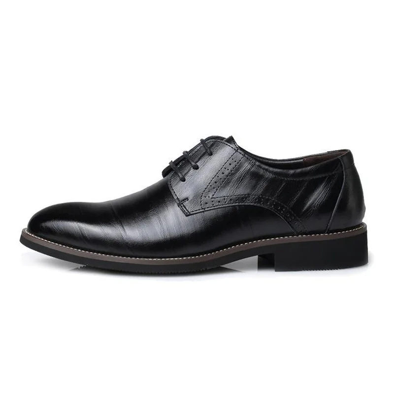 Men's Smart Vegan Genuine Oxford Shoes with Classic Lace-Up Closure | Eco-Friendly Materials for All Seasons