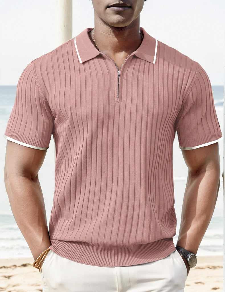 Aule Rib Knit Polo Edition