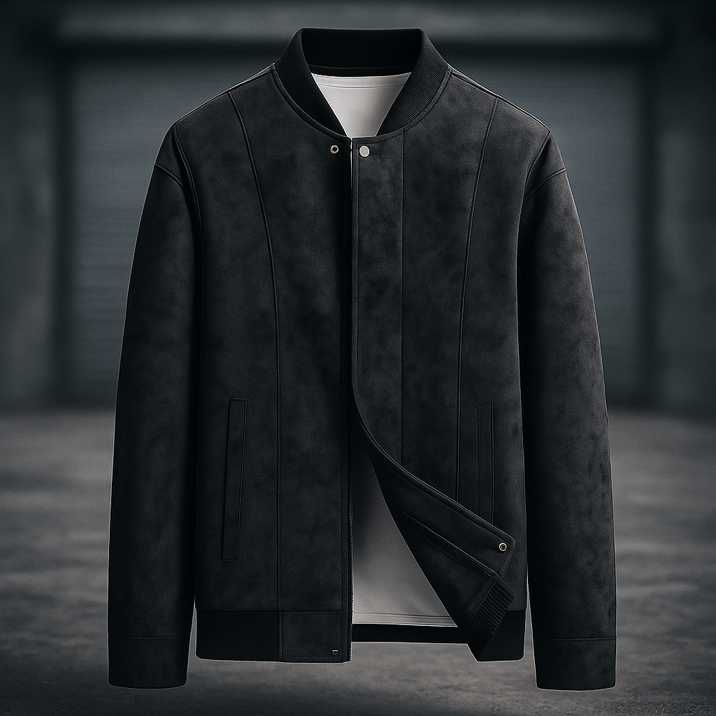Stravon Men's Suede Bomber Jacket - Heritage Soft-Touch Outerwear