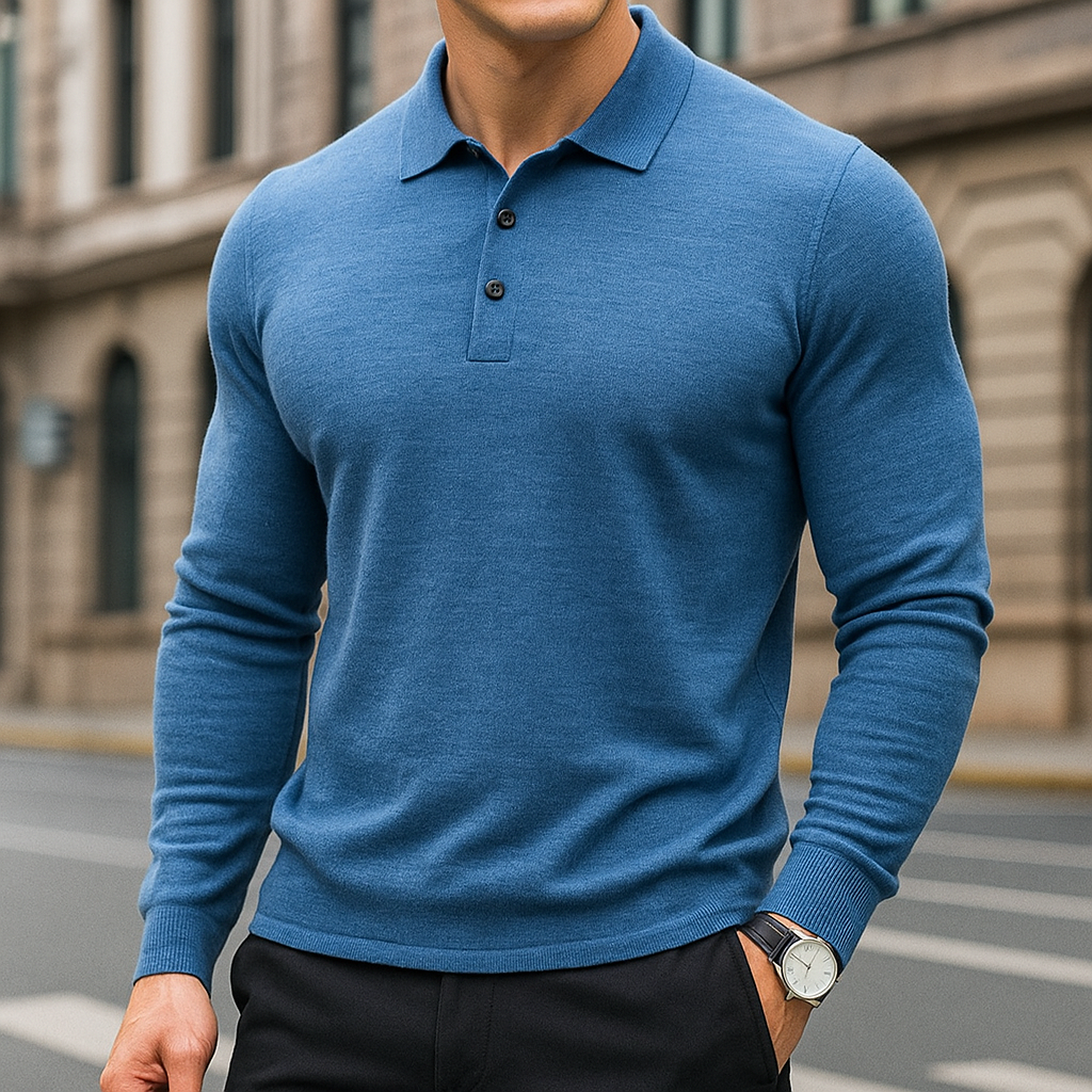 Men's Merino Merino Polo - Luxury Soft Knit Shirt | Breathable, Warm & Timeless Style