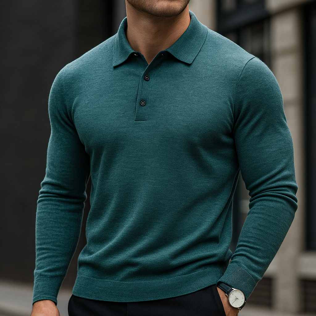 Men's Merino Merino Polo - Luxury Soft Knit Shirt | Breathable, Warm & Timeless Style