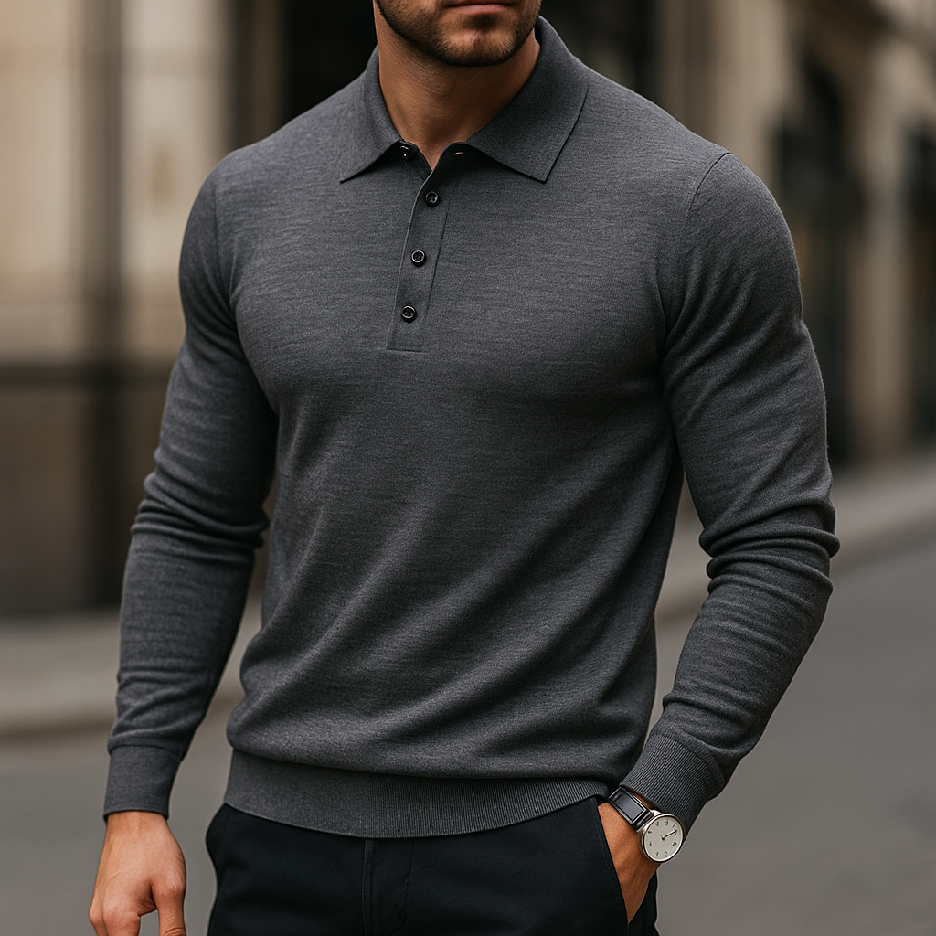 Men's Merino Merino Polo - Luxury Soft Knit Shirt | Breathable, Warm & Timeless Style