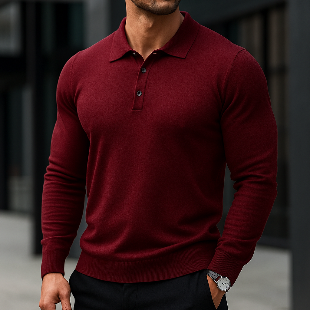 Men's Merino Merino Polo - Luxury Soft Knit Shirt | Breathable, Warm & Timeless Style