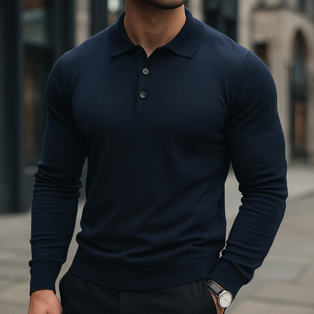 Men's Merino Merino Polo - Luxury Soft Knit Shirt | Breathable, Warm & Timeless Style