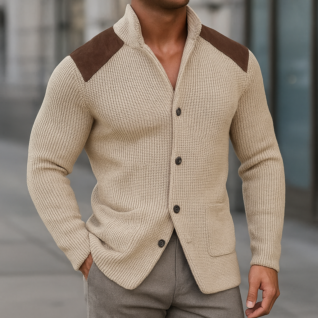 Alessio Knitted Blazer - Men's Soft Tailored Knit Jacket | Smart-Casual Italian Edition