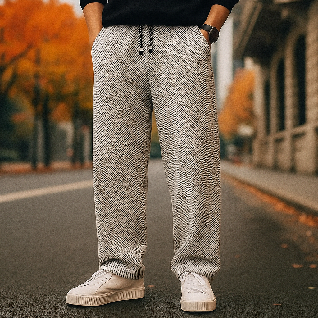 Men's Sherpa Pants - Loose Fit Fleece-Lined Edition