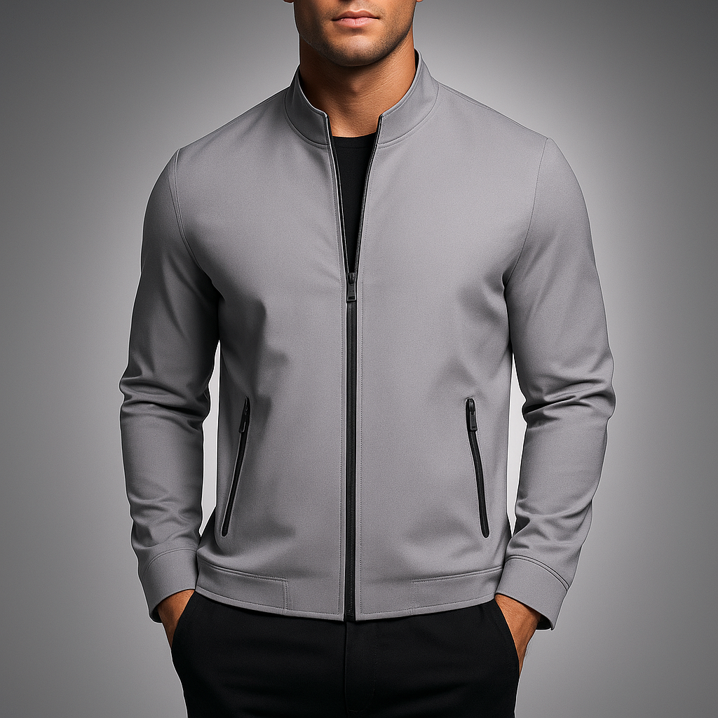 Ryden Men's Minimal Bomber Jacket - Lightweight Contemporary Outerwear