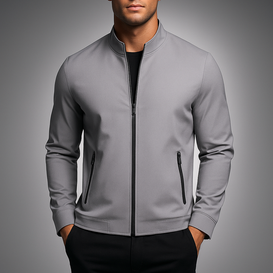 Ryden Men's Minimal Bomber Jacket - Lightweight Contemporary Outerwear