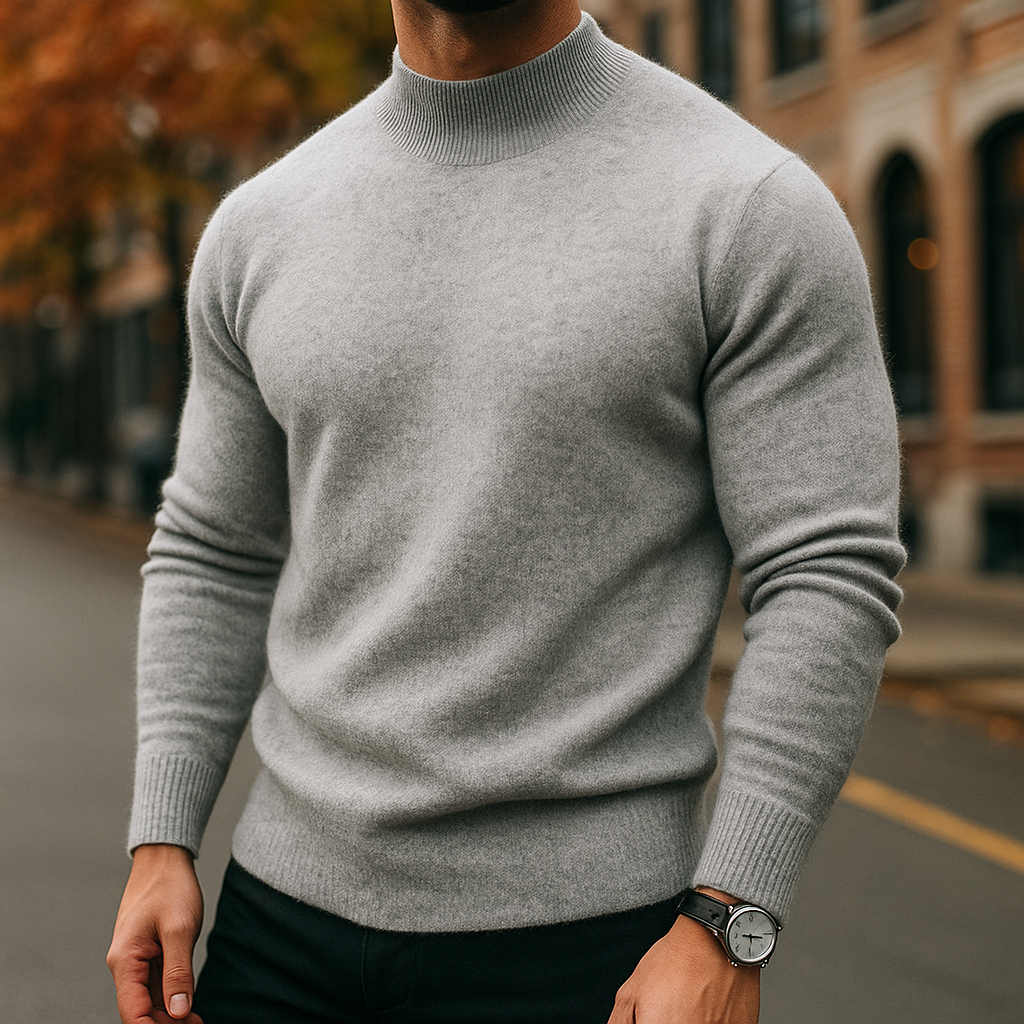 Merino Merino Turtleneck Sweater - Men's Luxury Soft Knit | Warm