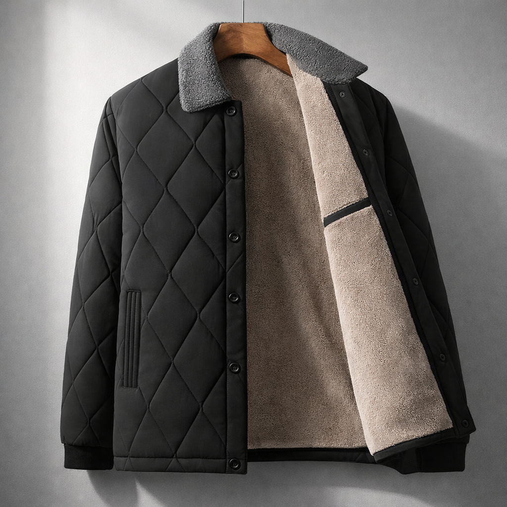 Charles Men's Quilted Fleece Jacket - Warm & Edition