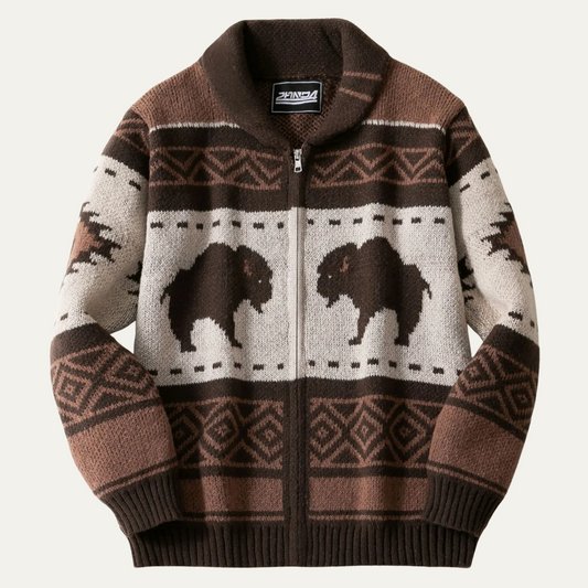 The Andrews Men's Retro Buffalo Print Winter Edition