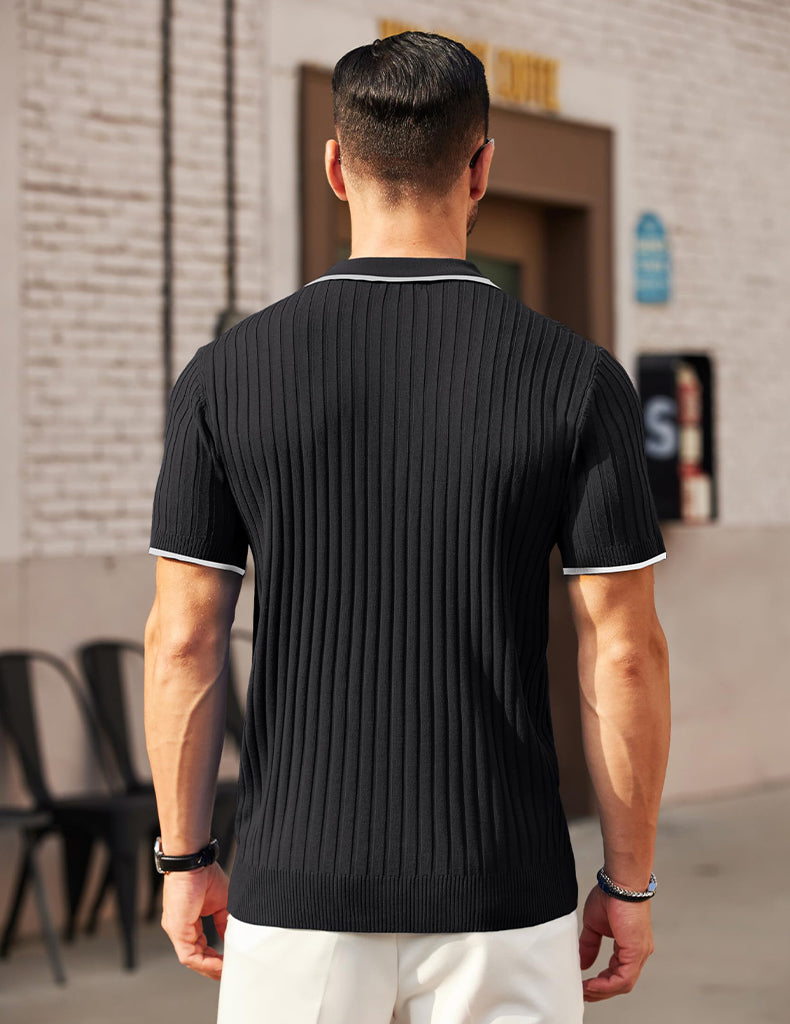 Aule Rib Knit Polo Edition
