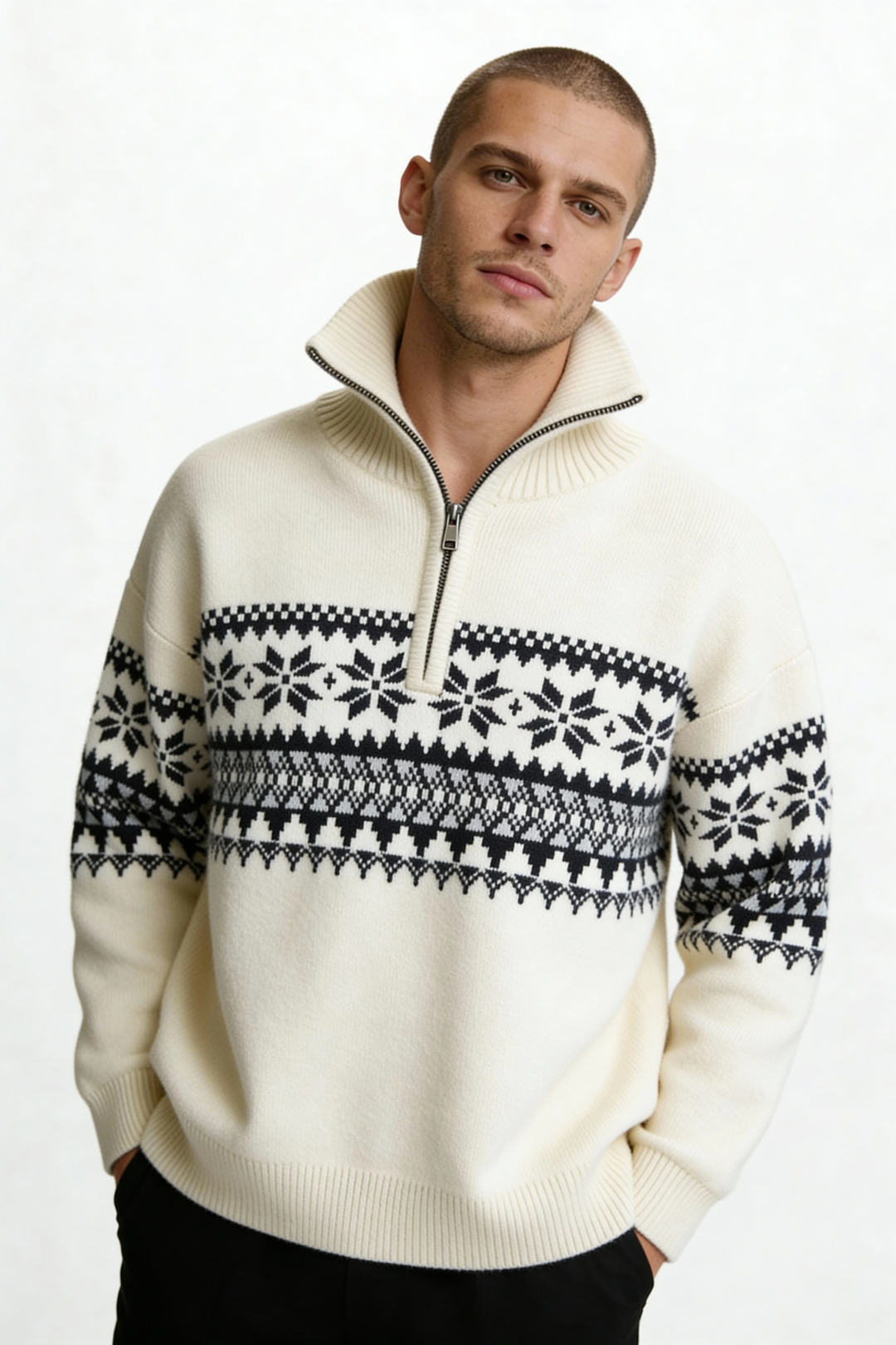 Ceilo Men Quarter-Zip Sweater - Edition