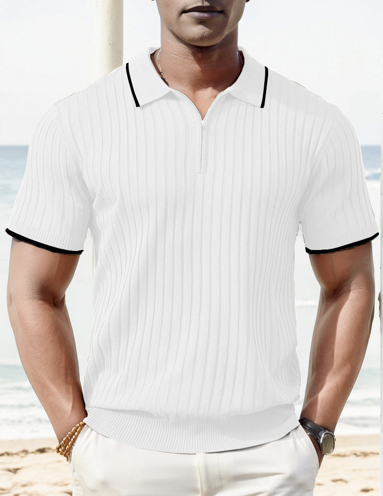 Aule Rib Knit Polo Edition