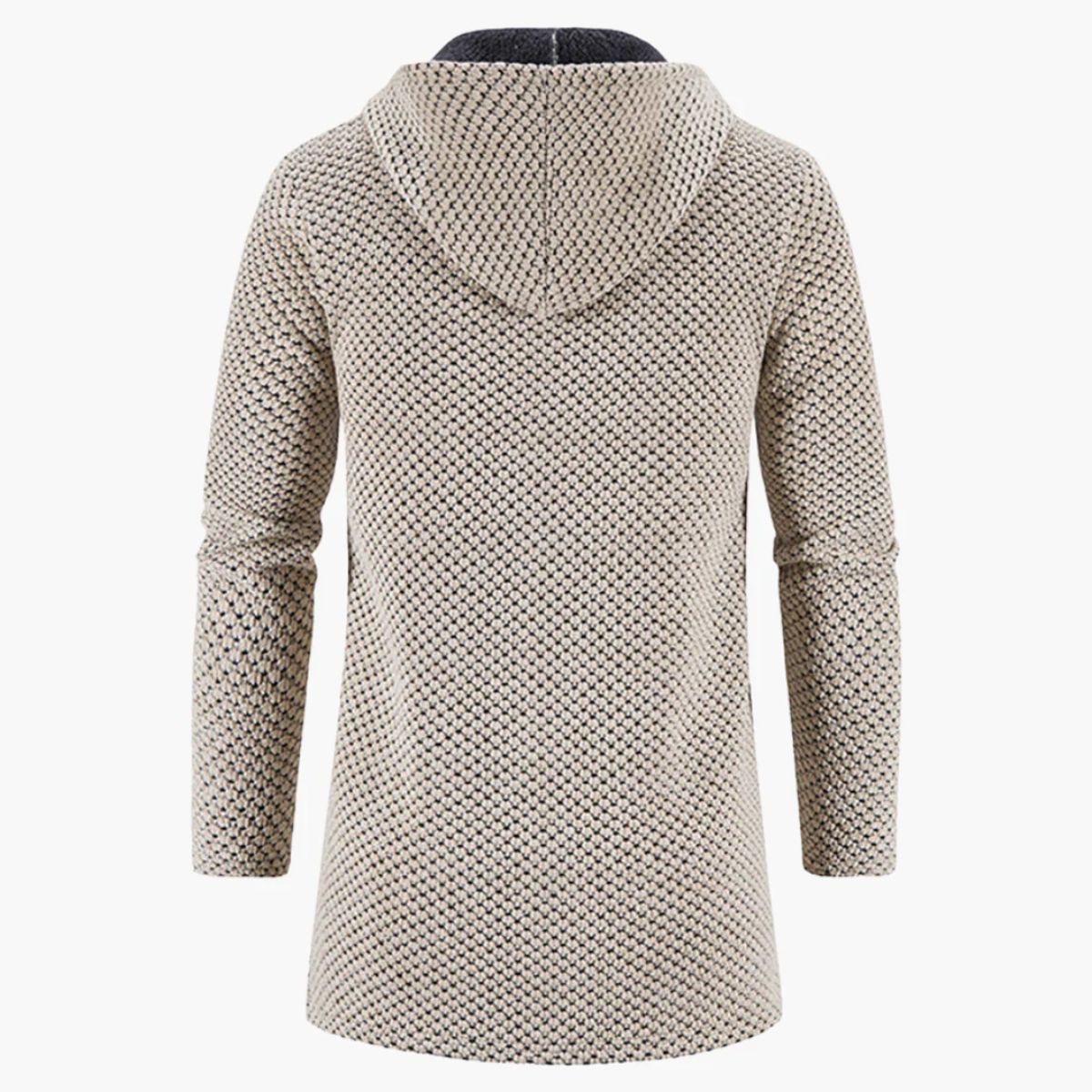 The Copenhagen Hooded Knit Cardigan - Men's Longline Everyday Coat